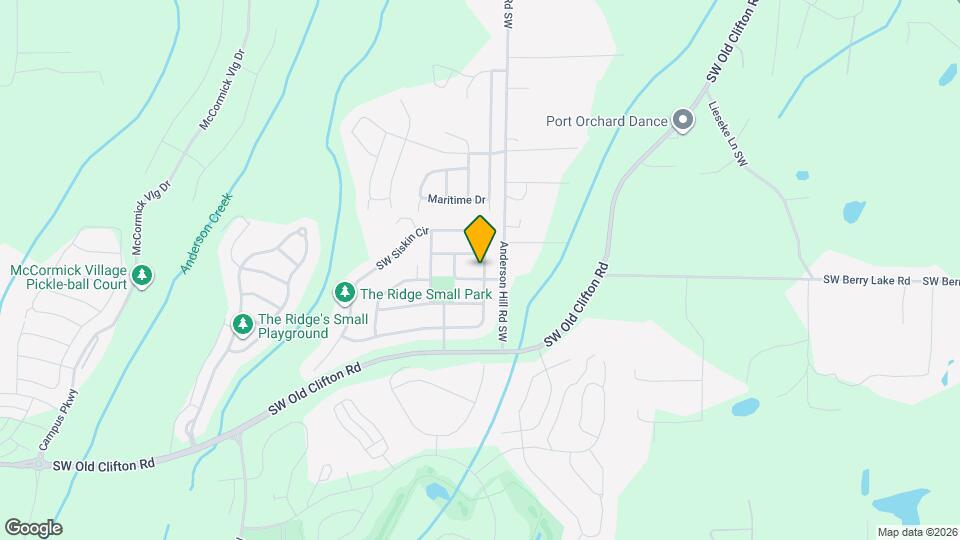 2163 SW Warbler Way Mapa y Detalles de la Ubicación