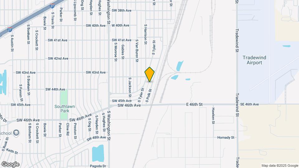 4326 S Polk St-Unit -4326 S Polk Front Map and Location Details