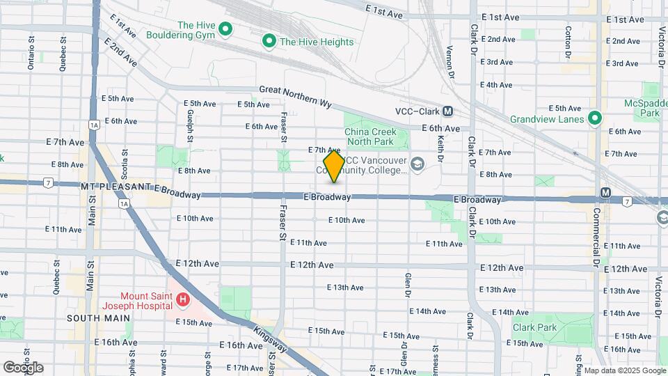 841 E Broadway Map and Location Details
