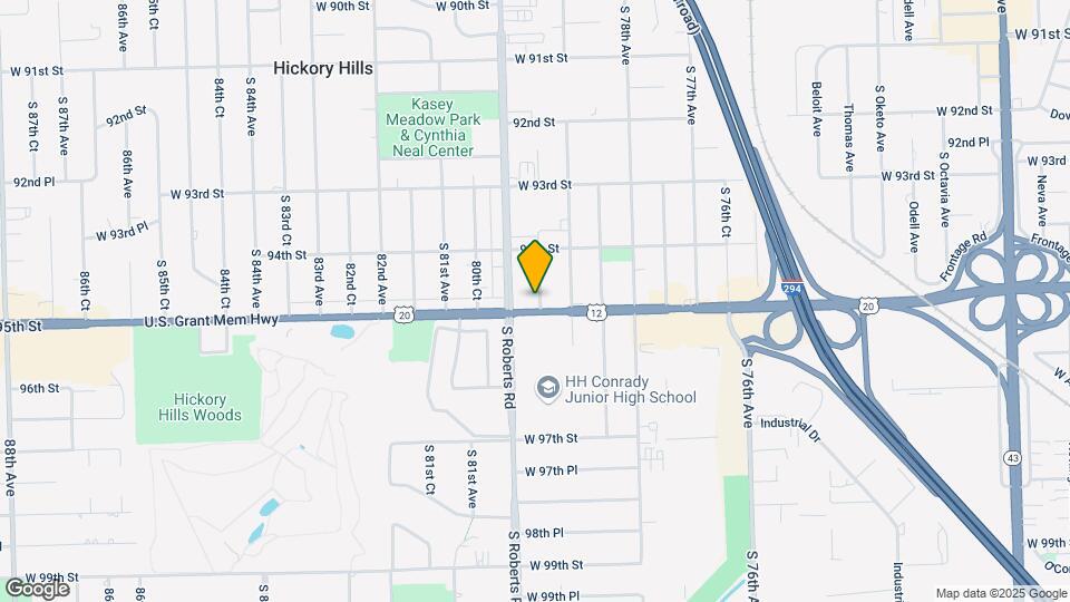 7930 W 95th St Map and Location Details