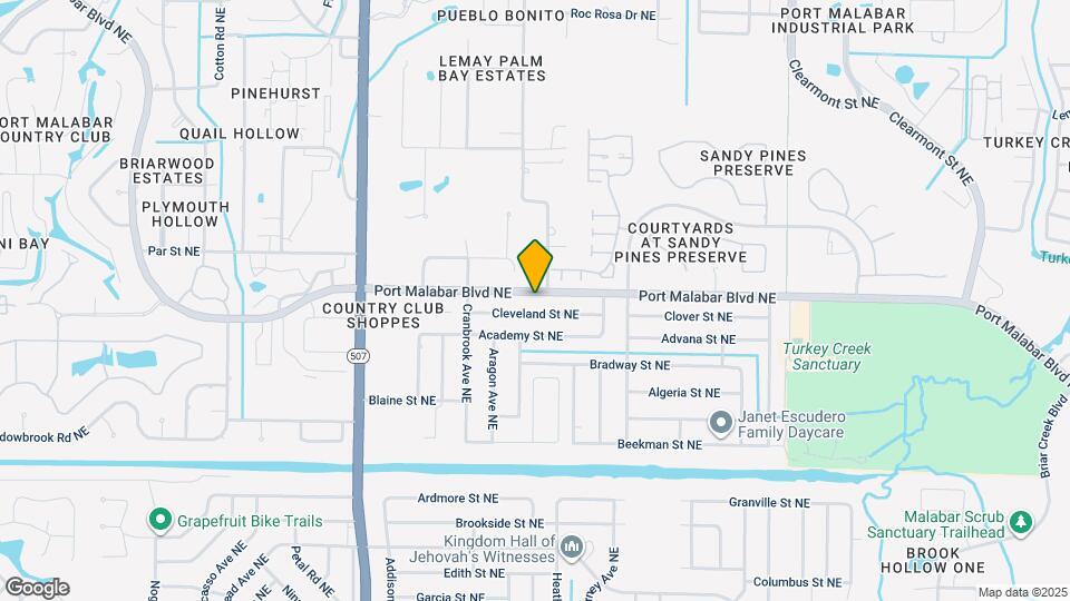 1214 Port Malabar Blvd NE Map and Location Details