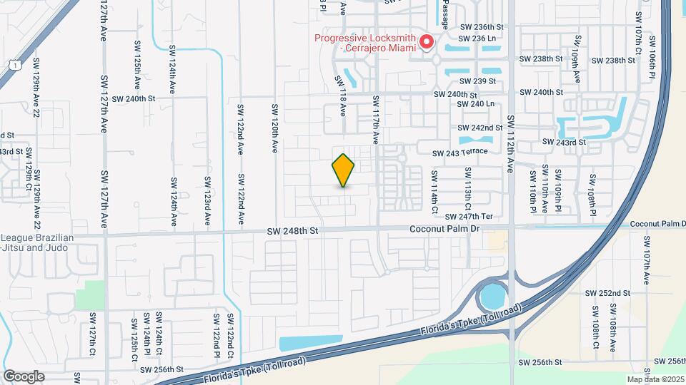 11805 SW 246 Terrace Map and Location Details