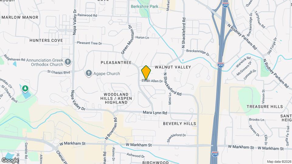 11417 Ethan Allen Dr Map and Location Details