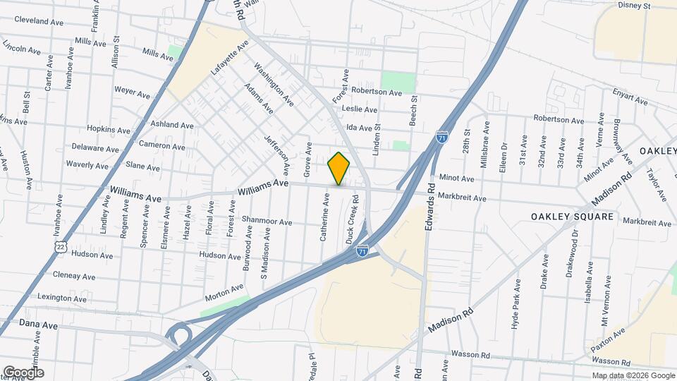 2537 Williams Ave, Unit 4 Map and Location Details