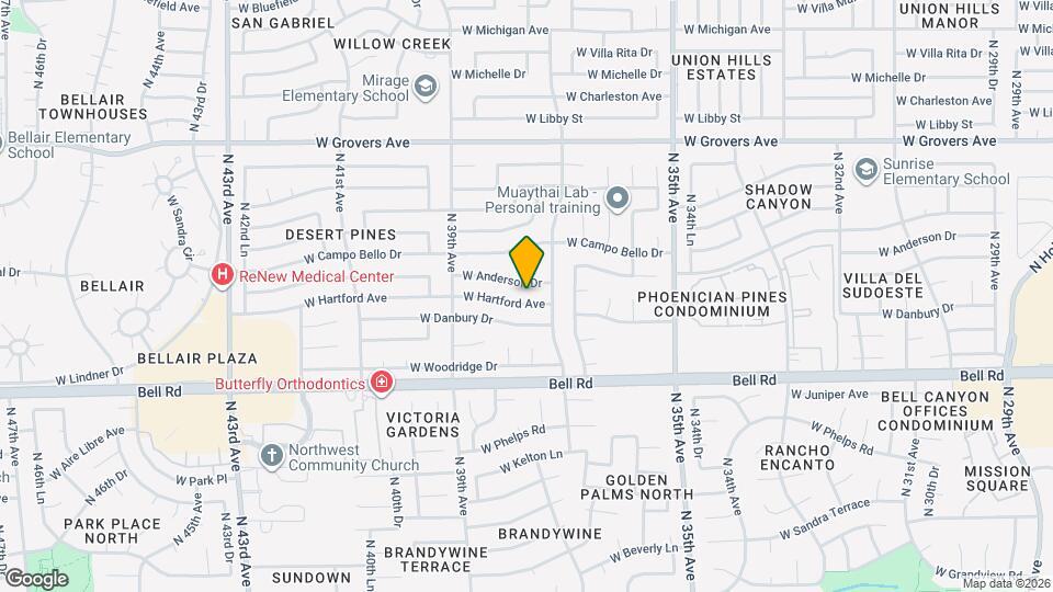 3730 W Hartford Ave Map and Location Details