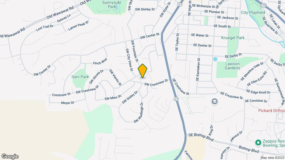600 SW Crestview St Map and Location Details