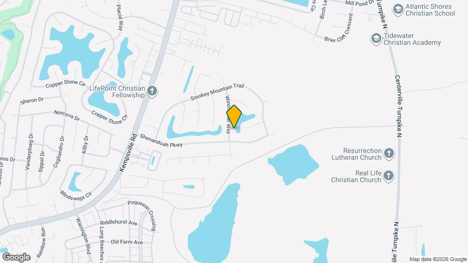 1004 Winchester Way Map and Location Details