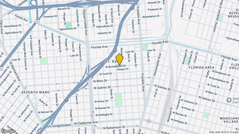 2550 N Rocheblave St, Unit 2550 Map and Location Details