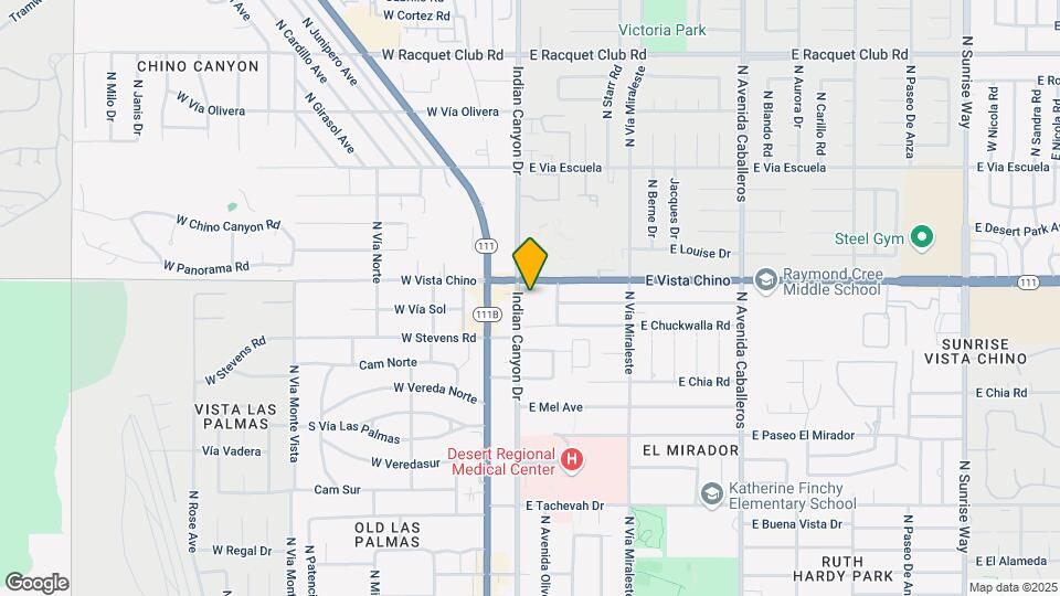 1555 N Chaparral Rd Map and Location Details