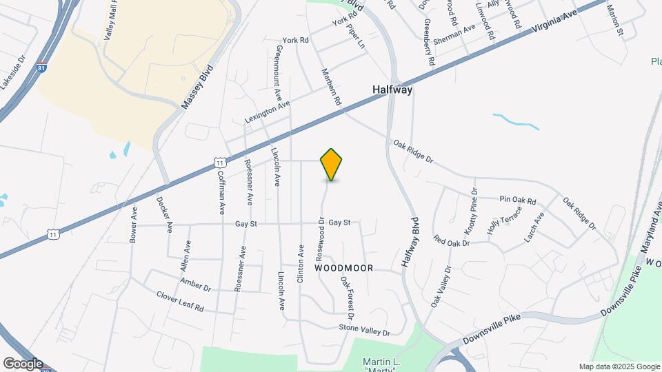 11025 Rosewood Dr Map and Location Details