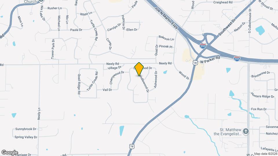 3113 Candlewood Dr Map and Location Details