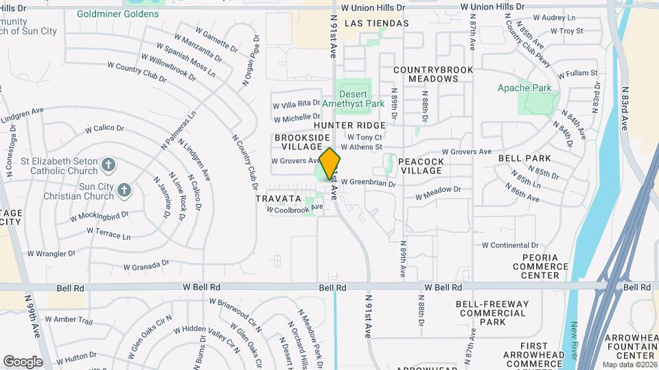 9136 W Meadow Dr Mapa y Detalles de la Ubicación