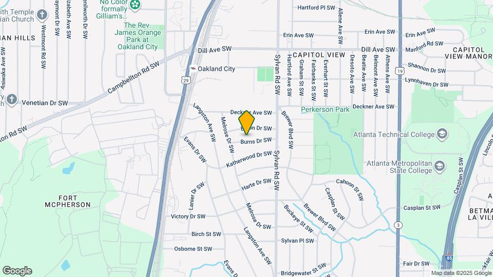993 Burns Dr SW Map and Location Details