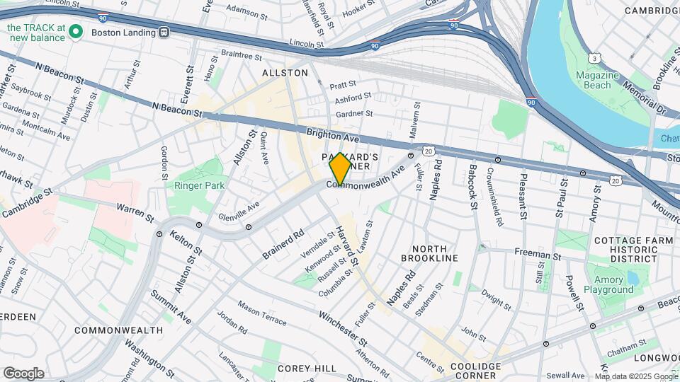 1198 Commonwealth Ave, Unit 24 Map and Location Details