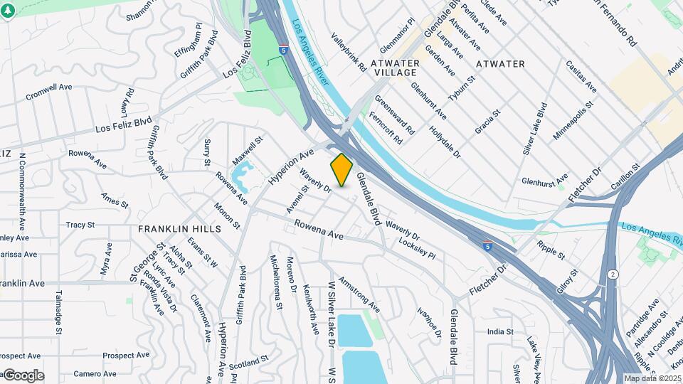 2822 1/4 Waverly Drive Unit Map and Location Details