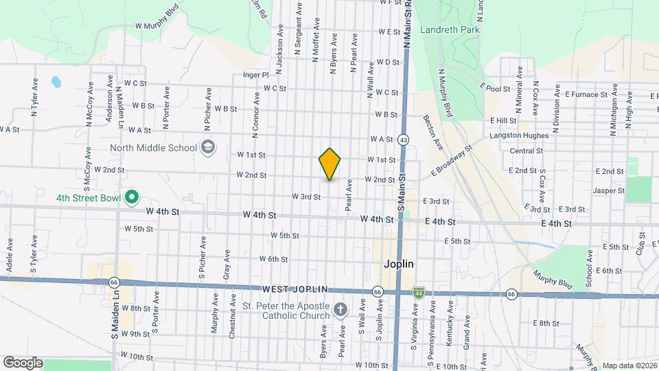 207 S Byers Ave Map and Location Details