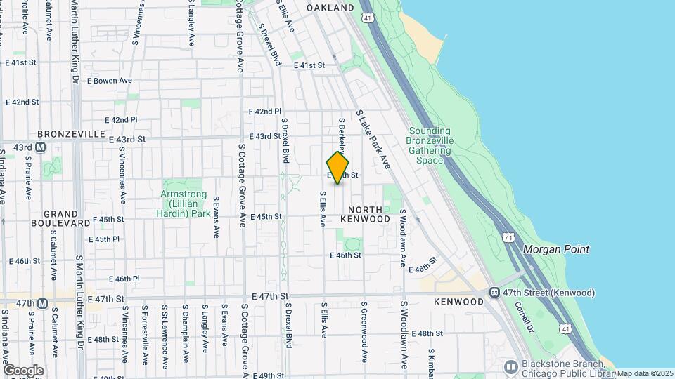 4420 S Berkeley Ave Map and Location Details