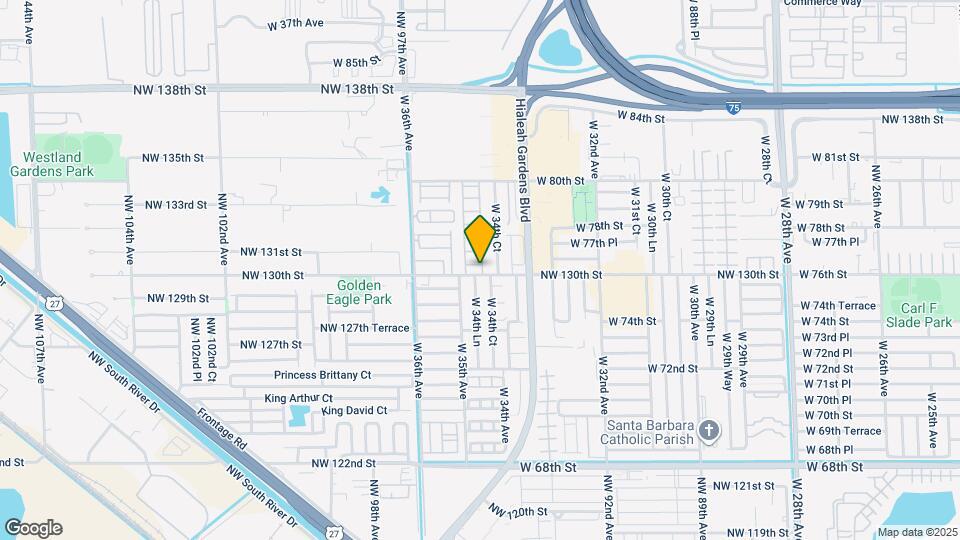 7626 W 34th Ln Map and Location Details