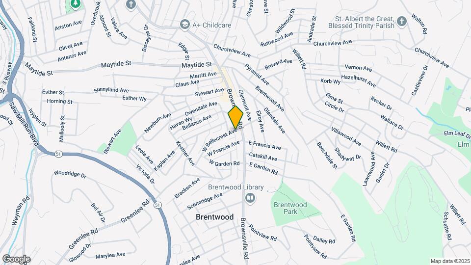13 W Bellecrest Ave Map and Location Details