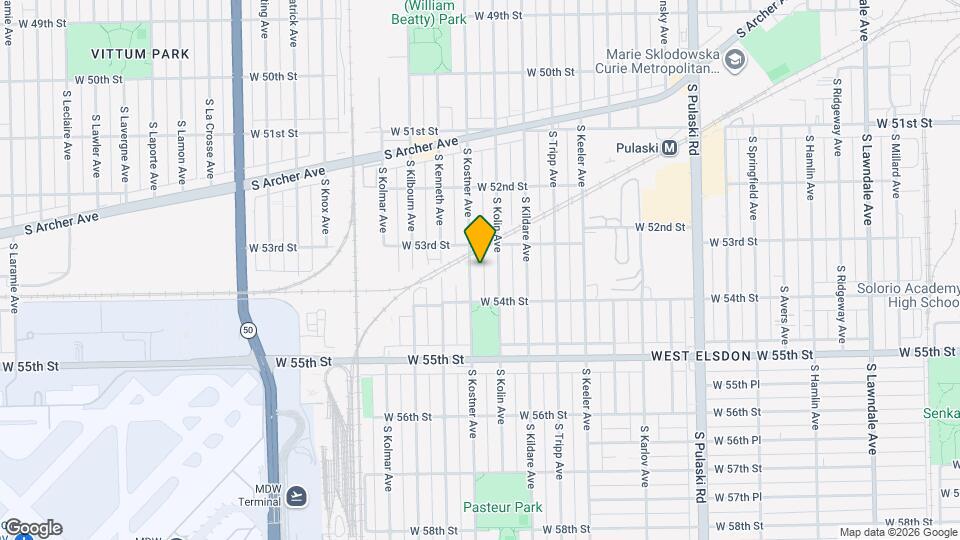 5321 S Kostner Ave Map and Location Details