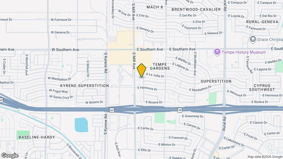 3820 S Grandview Ave Map and Location Details