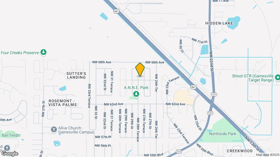 6603 NW 28th Terrace Map and Location Details