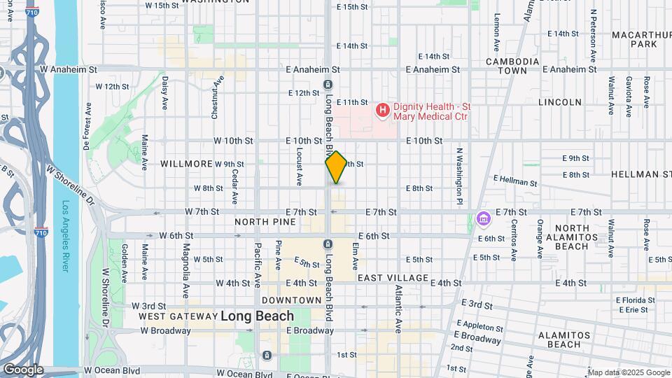 316 E 8th St Map and Location Details