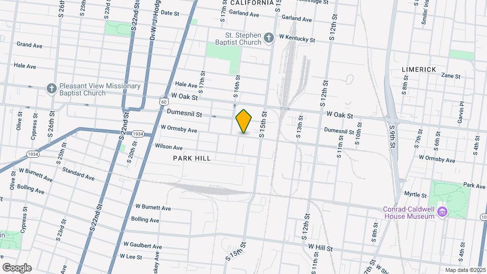 1526 W Ormsby Ave Map and Location Details