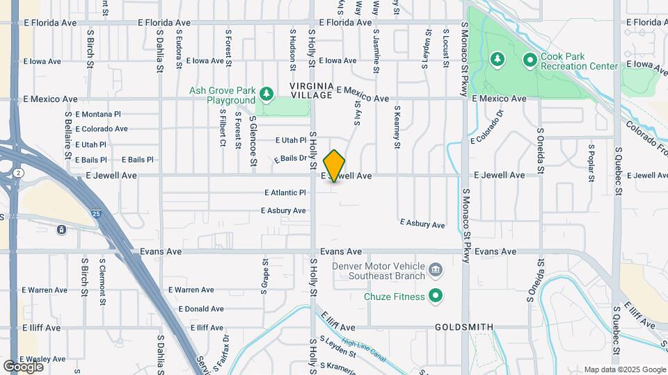5633 E Atlantic Pl Map and Location Details