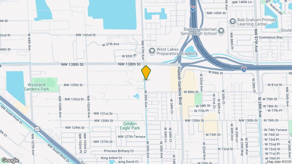 8123 W 36th Ave Map and Location Details