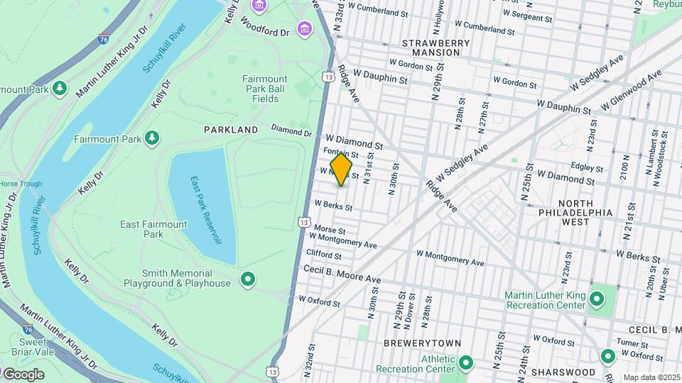 1925 N 32nd St Map and Location Details