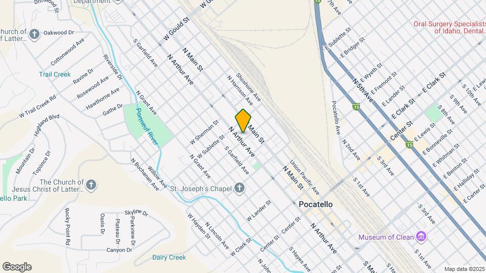 708 N Arthur Ave Map and Location Details