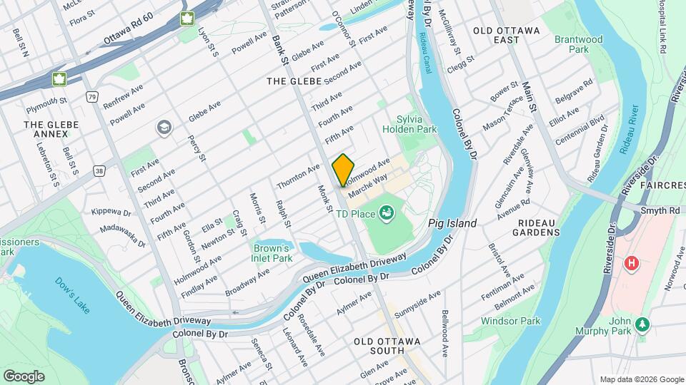 118 Holmwood Ave, Unit 608 Map and Location Details