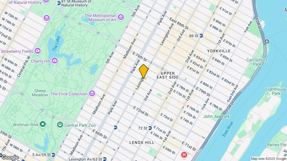 145 E 76th St Mapa y Detalles de la Ubicación