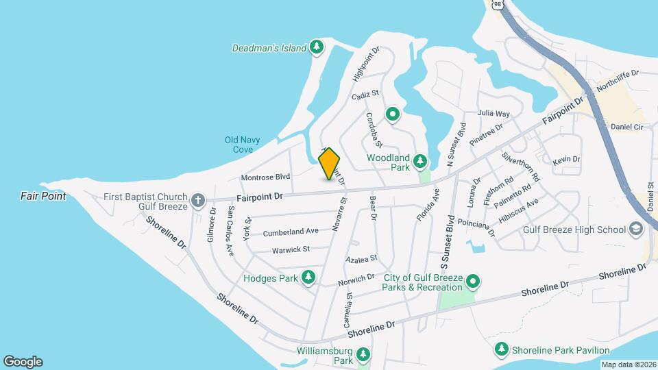 402 Fairpoint Dr Map and Location Details