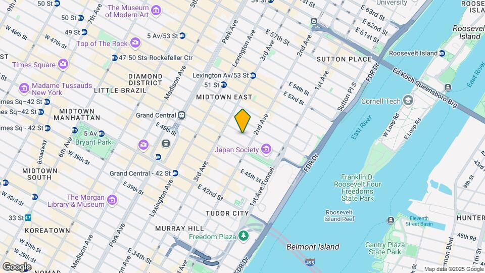 240 E 48th St Mapa y Detalles de la Ubicación