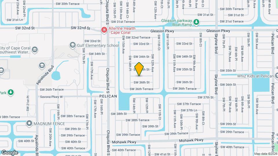 1306 SW 35th Terrace Map and Location Details