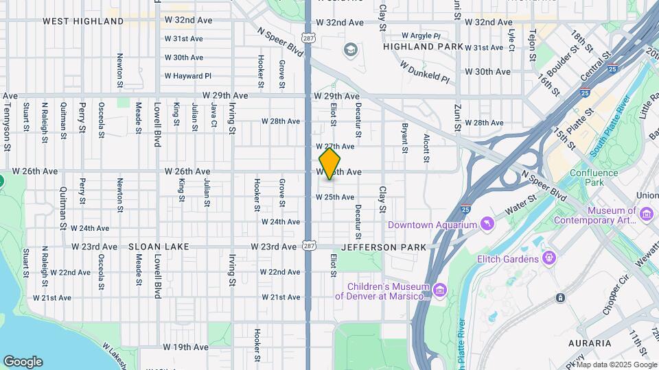 2525 Eliot Street Apartments Mapa y Detalles de la Ubicación