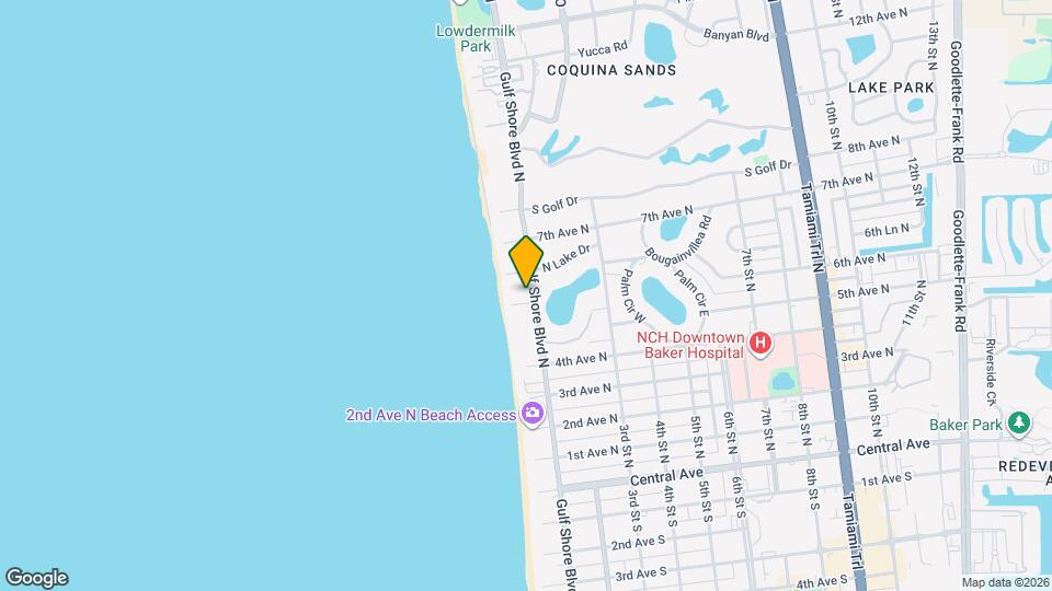 617 Gulf Shore Blvd N Map and Location Details