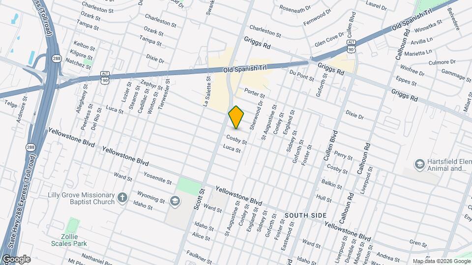 3922 Alsace St Mapa y Detalles de la Ubicación
