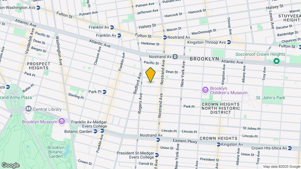 651 Saint Marks Ave Mapa y Detalles de la Ubicación