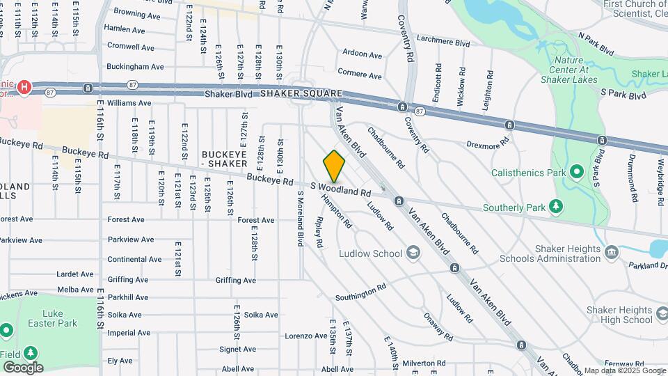 13415 S Woodland Rd-Unit -2 Map and Location Details