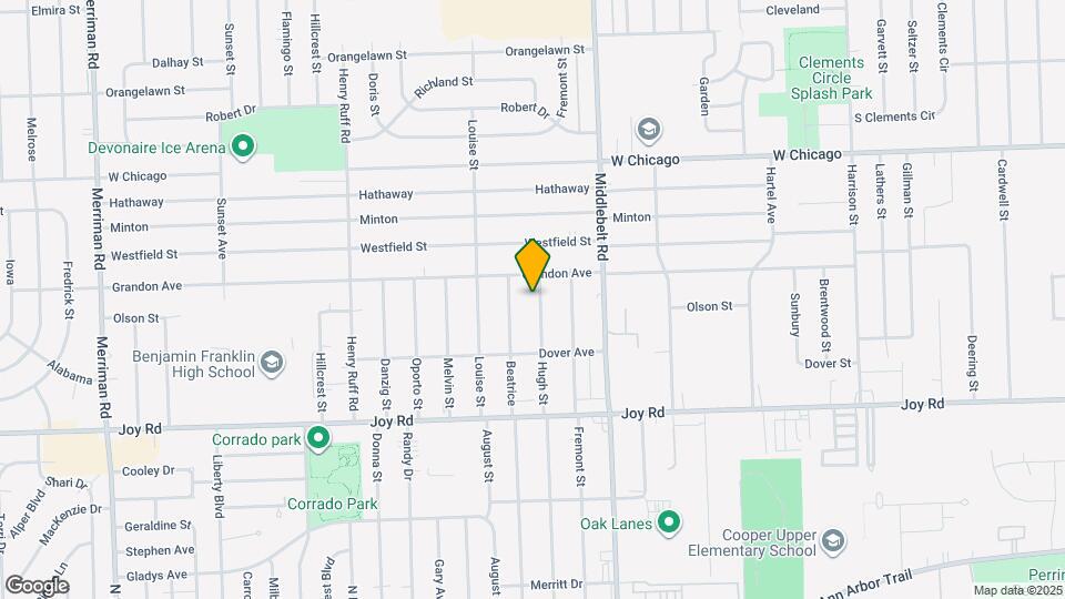 9121 Hugh St Map and Location Details