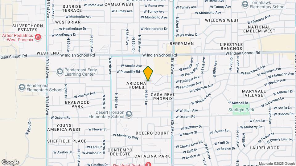 3807 N 84th Ln Map and Location Details