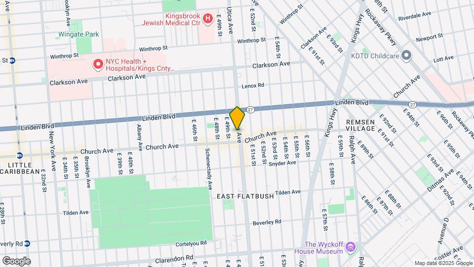 850 Utica Ave Map and Location Details
