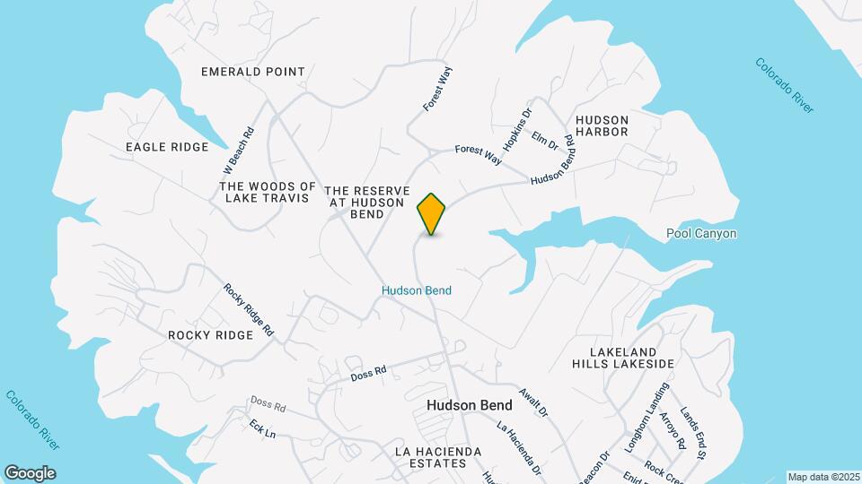 5709 Hudson Bend Rd Map and Location Details