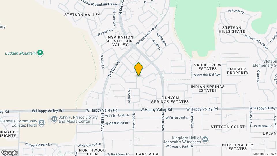 25415 N 52nd Ln Map and Location Details