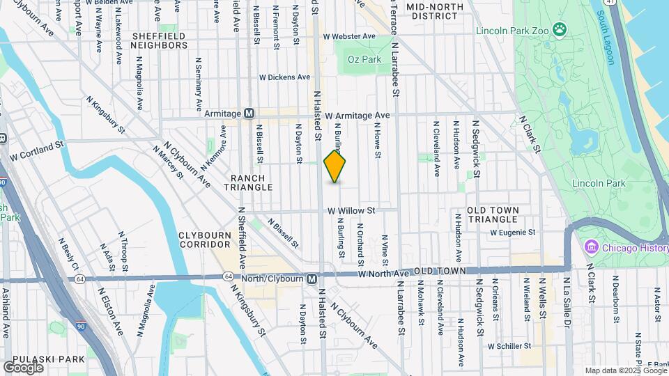 1832-1834 N Burling St Map and Location Details