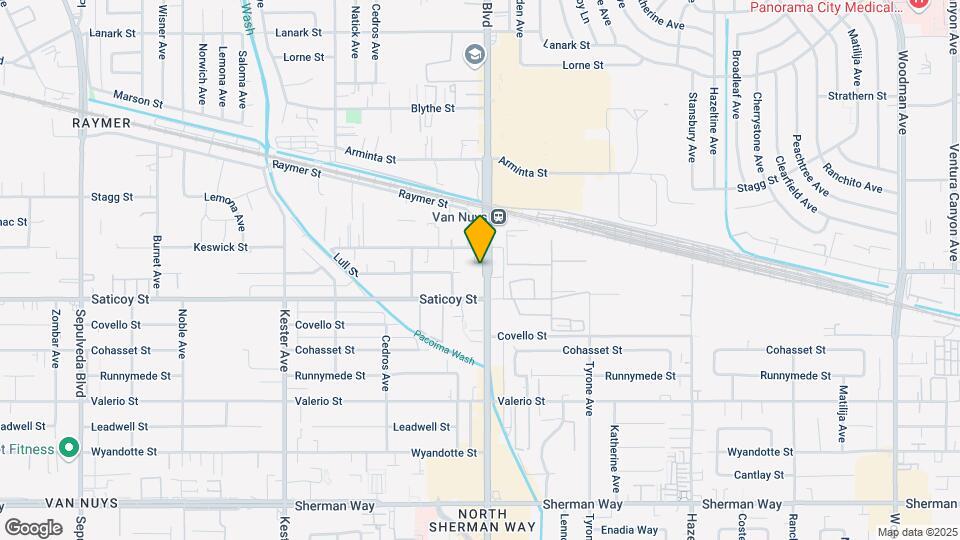 7639 Van Nuys Blvd Map and Location Details