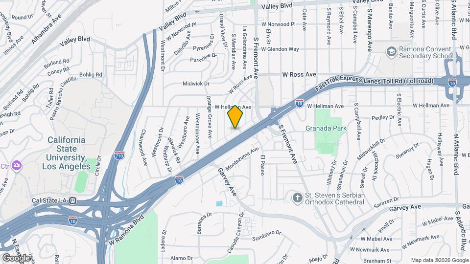 2705 W Ramona Rd Map and Location Details